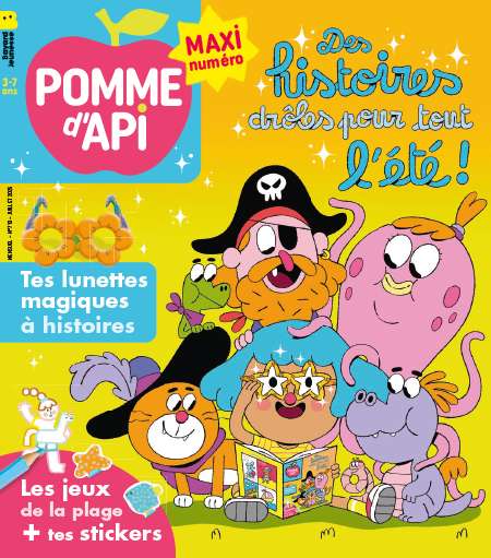 Abonnement POMME D'API - Revue, magazine, journal POMME D'API - De 3 a 7 ans.Offrir un abonnement a Pomme d'Api c'est partager avec votre enfant des moments complices : des histoires, de la decouverte, des jeux, du bricolage et des heros... avec Pomme d'Api, c'est bon d'etre un enfant (...)